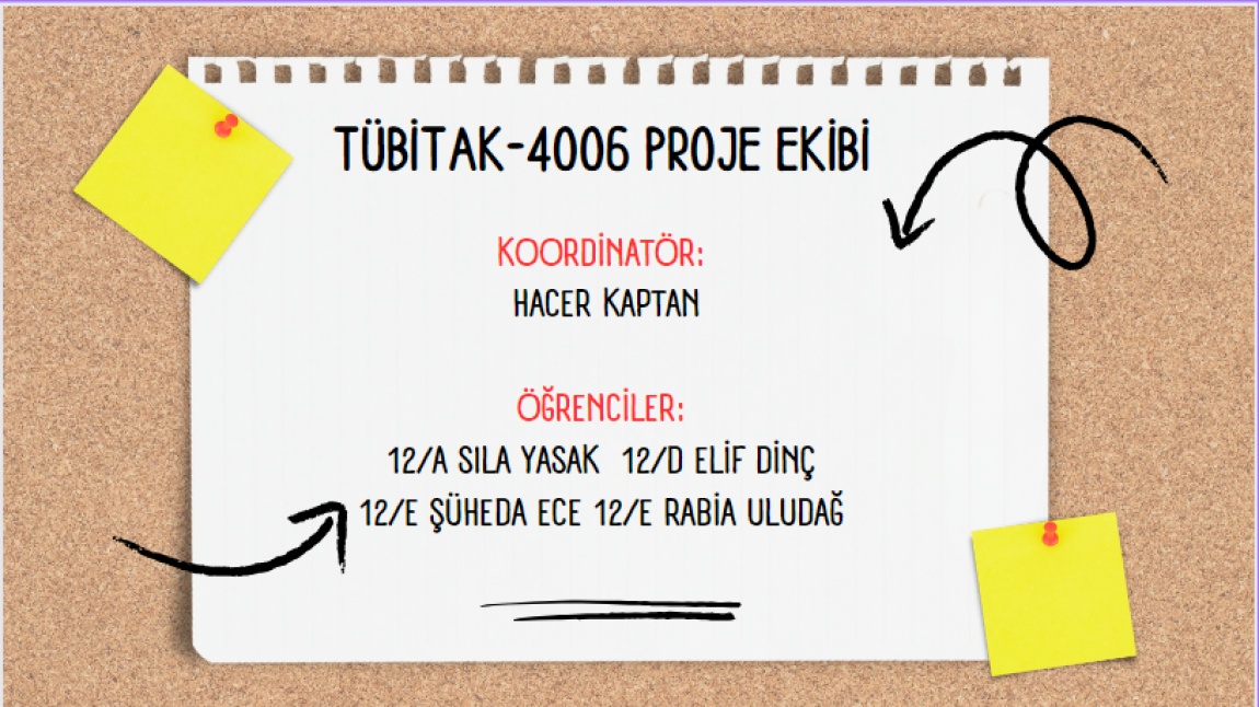 TÜBİTAK-4006 PROJESİ YAPTIK